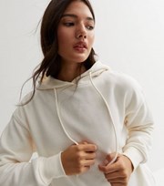 New Look Off White Pocket Front Hoodie